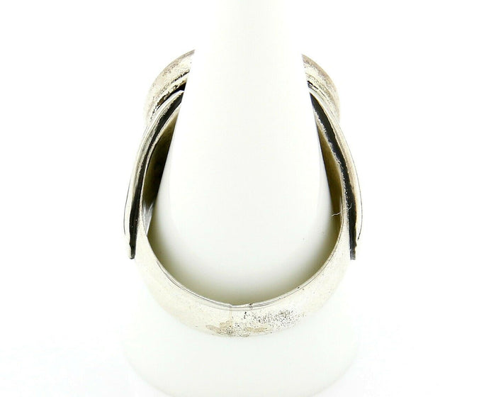 Navajo Artist Montoya Handmade Stamped Natural Onyx .925 Silver Ring