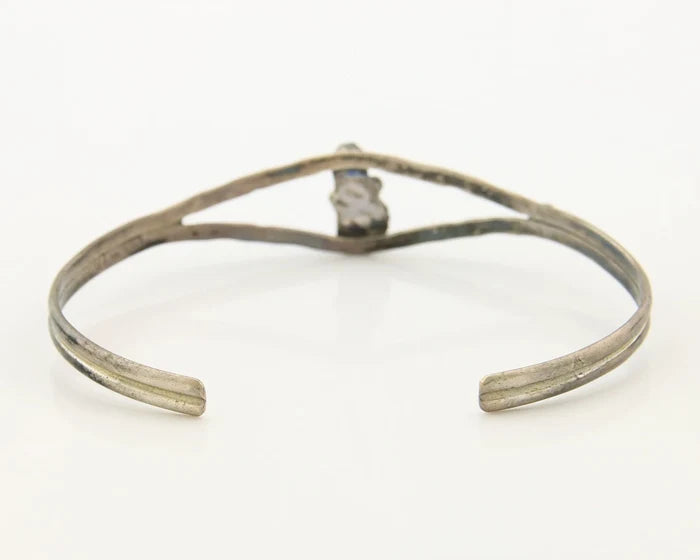 Navajo Cuff Bracelet Sterling Silver Authentic Pink Muscle Native Artist