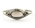 Navajo Cuff Bracelet Sterling Silver Authentic Pink Muscle Signed Justin Morris