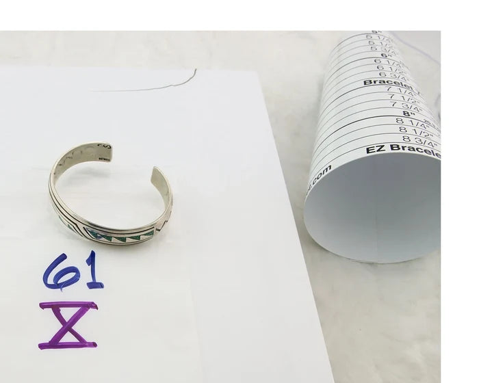 Navajo Cuff Bracelet Sterling Silver Authentic Turquoise Signed Stanley Bain