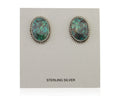 Navajo Dangle Earrings 925 Silver Blue Turquoise Signed Melissa Yazzie C.80's