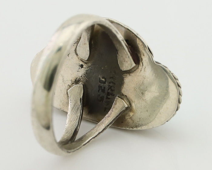 Navajo Handmade Ring 925 Silver Natural Turquoise Native American Artist C.80's