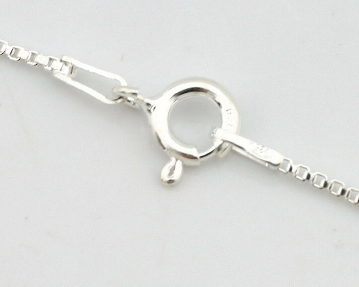 Navajo Necklace .925 Silver Kingman Turquoise Signed Gecko C.1980's