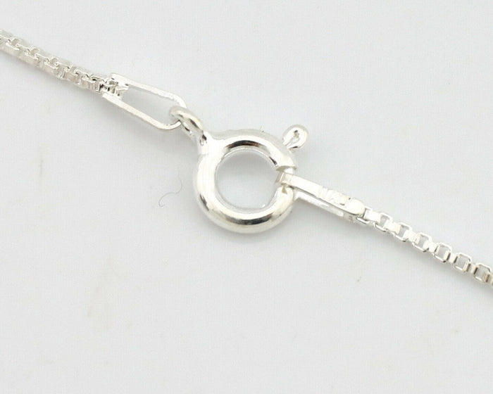 Navajo Necklace .925 Silver Kingman Turquoise Signed Gecko C.1980's