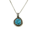 Navajo Necklace .925 Silver Sleeping Beauty Signed Anna Begay C.1980's