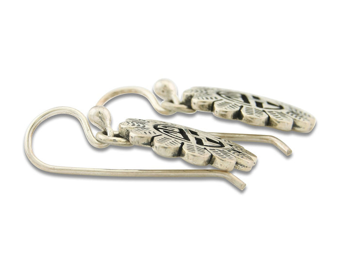 Navajo Tiwa Sun Earrings Sterling Silver Dangle Vintage Authentic