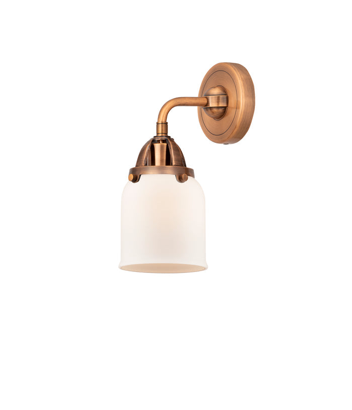 Nouveau 2 Sconce Cast Brass Glass