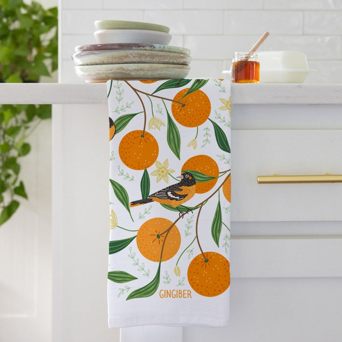 Orange Grove Tea Towel