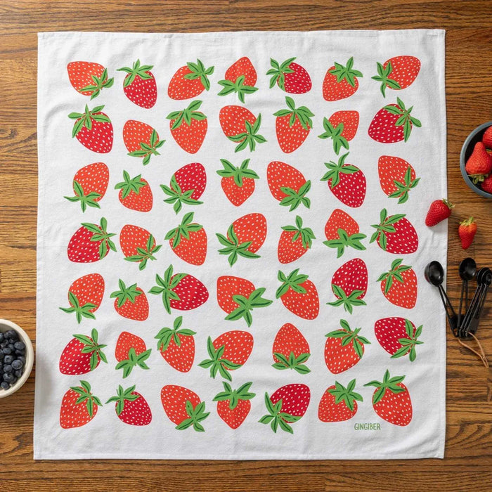 Strawberry Tea Towel - Gingiber