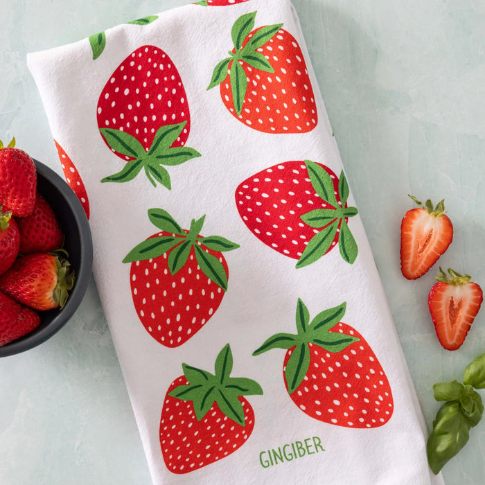 Strawberry Tea Towel - Gingiber