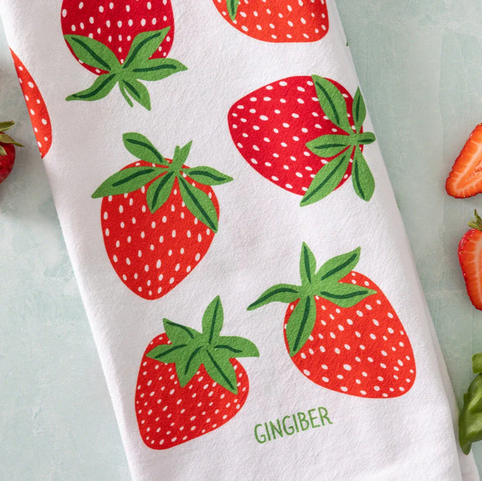 Strawberry Tea Towel - Gingiber