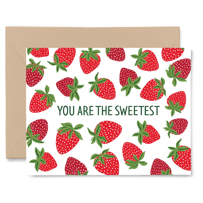 Sweetest Strawberry Card - Gingiber