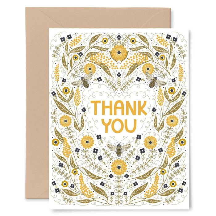 Thank You Bee Garden Card - Gingiber
