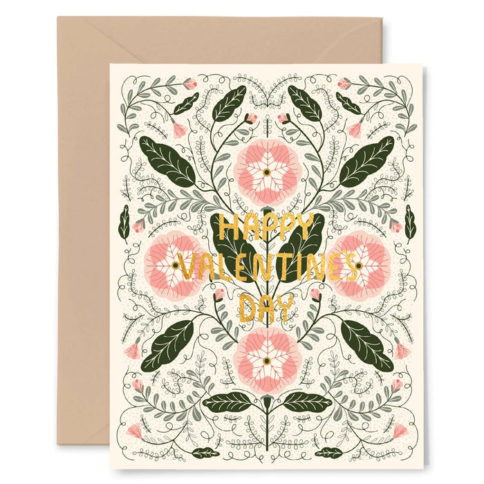 Valentine's Floral Card - Gingiber