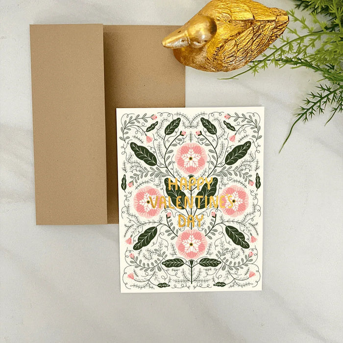 Valentine's Floral Card - Gingiber