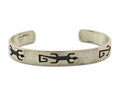 Vintage Hopi Bracelet 925 Silver Signed MLK Authentic Traditional