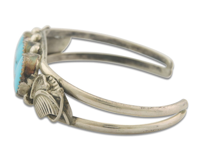 Vintage Navajo Bracelet 925 Silver Turquoise Traditional Handmade Authentic