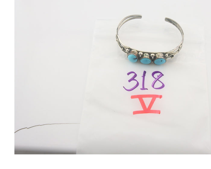 Vintage Navajo Bracelet 925 Silver Turquoise Traditional Handmade Authentic