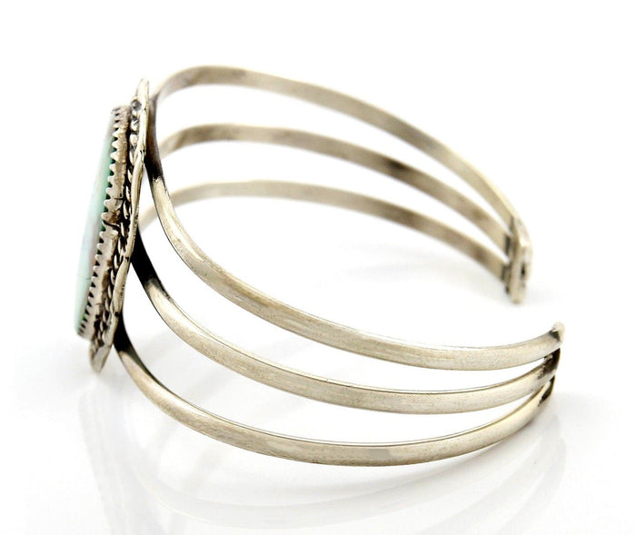 VTG Navajo Signed Begay .925 Silver & Royston Turquoise Cuff