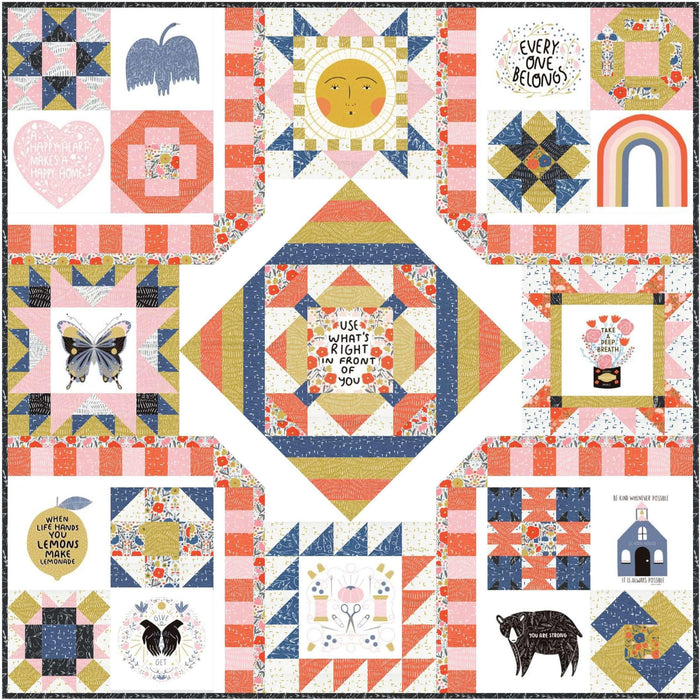 Words to Live By Quilt Pattern - PDF - Gingiber