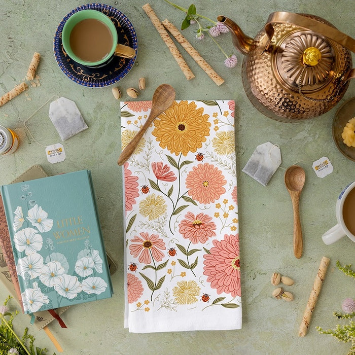 Zinnia Tea Towel
