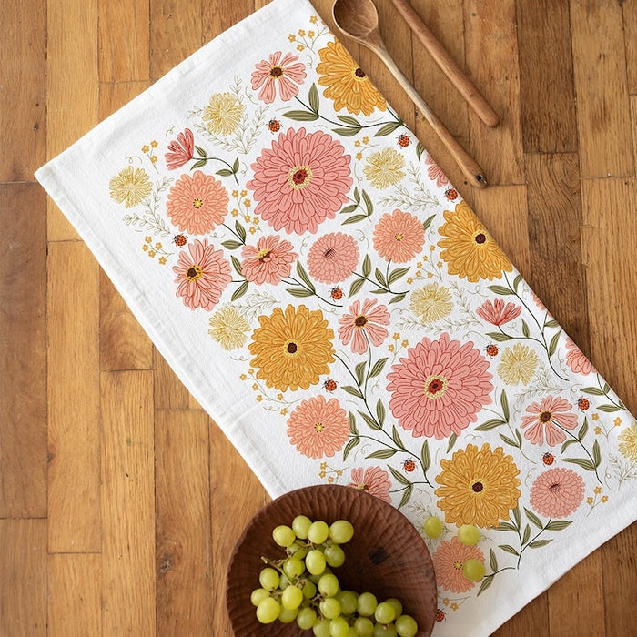 Zinnia Tea Towel
